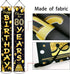80th Birthday Party Banner Decorations for Women Men, Black Gold Cheers to 80 Years Birthday Supplies