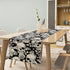 13x36 inches Gothic Table Runner White Skull Flowers Moth Pattern Table Runner Table Cloth Decoration Dresser Garden