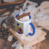 3dRose Painted Bunting Male Bird Perched Mug, 11 oz, Blue