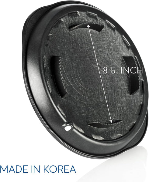 TECHEF Non-Stick Grill Pan - Stovetop Korean BBQ, Made in Korea (Black)