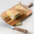 Acacia Wood Serving Board, Cutting Board with Handle, Wooden Cheese Board, Charcuterie Board for Food, 15x7.5x0.6 Inch