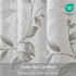 Madison Park Cecily Semi Sheer SINGLE Panel Window Curtain - 50x84", Burnout Botanical Print, Leaves Grey (Pack of 1)