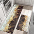 Likiyol Kitchen Rugs Set of 2, Brown Gold Ombre Marble Anti Fatigue Mats for Kitchen Floor, Non Slip Washable, 18'' x