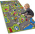Large Kids Carpet Playmat Rug 52 x 32 with Non-Slip Backing, City