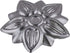 Steel Flower Design Trunk Ornament, Diameter: 1 7/8", Antique Furniture Reproduction Hardware