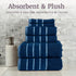 Set- 100% 6 Set 2 2 2 Combed Cotton Towel Rice Weave Combed Cotton Piece With Bath Towels, Hand Towels and Washcloths