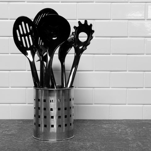 Chef Craft Basic Nylon Basting Spoon, 11.5 Inch, Black