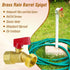 NPT1/2 GHT3/4 1/4 Water Spigot Female x Male Outdoor Hose Bib, Brass Outside Water Faucet, Turn Garden Hose Valve