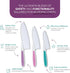 Tovla Jr. Knives for Kids: 3-Piece Kitchen Baking Knife Set in 3 Sizes & Colors, BPA-Free, Serrated Edges