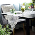 12"108") SUTAVIA Lace Patio Table Runner Embroidered Dresser Scarf Classic Rectangular Macrame Tablerunner for Kitchen