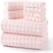 REDKISS Soft Bath Towel Sets 8-Piece, Microfiber Quick Dry & Absorbent, 35x70