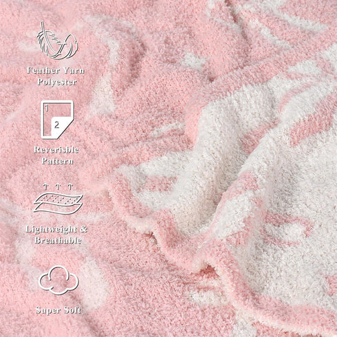 Cozy 30x40 Inch Pink Bow Baby Girl Blanket Knitted Bow Baby Blanket for Girls, Nursery Dcor, & Newborn Gifts