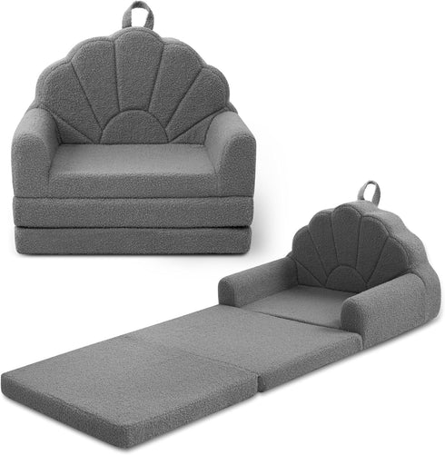 Airpanda Toddler Chair for Kids, 2-in-1 Soft Couches that Fold Out for