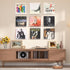 12 Pack 12" Album upsimples Vinyl Record Wall Mount Shelves, Vinyl Holder for Record Storage & Display, Clear Acrylic