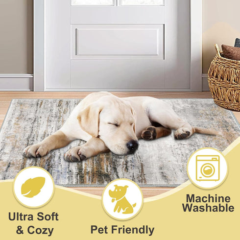 20" 32" COMSLE Door Mat Soft Absorbent Indoor Front Entryway Rug Machine Washable Entrance Mats for Muddy Paws