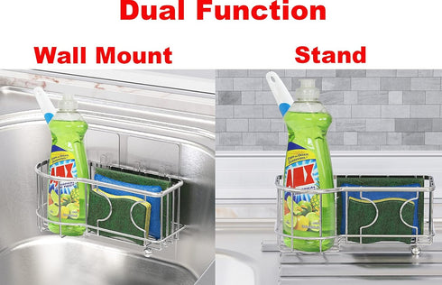 Simple Houseware Kitchen Sponge Holder with Adhesive Hooks