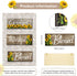 Nuanchu 3 Pcs Sunflower Wall Decor Art Signs, Thankful Grateful Blessed Wooden Hanging Plaques for Home