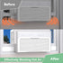 2 Pack Window Air Conditioner Foam Block, U-Shaped Insulation Foam Block for Indoor AC Unit, White