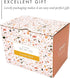 Jot & Mark Decorative Recipe Tin Box: Holds Hundreds of 4” x 6” Recipe Cards (Terrazzo)