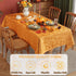 60 102 Inch SASTYBALE Thanksgiving Maple Leaves Jacquard Tablecloth Non Slip Wrinkle-Resistant Table Cover for Autumn