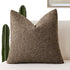 Foindtower Decorative Textured Boucle Throw Pillow Covers Accent Solid Pillow Cases Neutral
