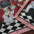 KEPSWET Cotton Linen Chef Placemats Set of 4, Red Washable Table Mats, 13x19 Inch Rectangle