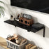 12 Inch Set 2, 16W 12D Fun Memories Floating Shelves for Wall, Deep Floating Shelves of Wall Mounted Shelf with Metal
