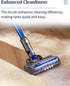 Vacuum Attachments for Dyson V6 Cleaners, Brush Motorhead with LED Lights, V Shape Bristle Roller Replacement Parts