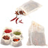 24pcs Drawstring Spice Bags, 3.86x3.15 Inch Muslin Tea Bags for Cooking, Reusable Filter for Herbs and Coffee