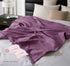 KyraHome 100% 60"x80" Organic Cotton Large Cotton Throw Blanket for Couch, Women, Plant Dyed, Breathable Lightweight