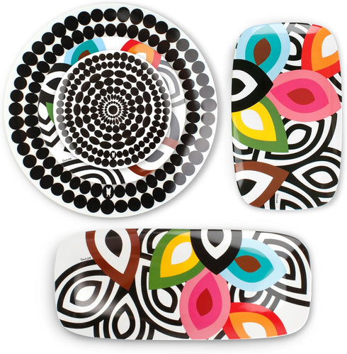 French Bull 11" Colorful Dinner Plate - Melamine Dinnerware - Foli