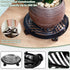 1 Packs 13" Large Metal Plant Caddy with PU Wheels Heavy-Duty Wrought Iron Rolling Plant Stands Indoor Outdoor Wheeled