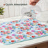 FRESHMINT Printed Dish Drying Mats for Kitchen Counter, 2 Pack Absorbent Reversible Drying Mats