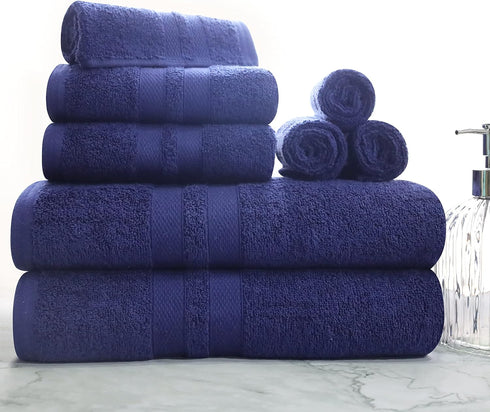 8-Piece Set, 2 2 4 Superior Ultra-Soft Cotton Towel Includes Bath Towels, Hand Towels, and Washcloths, Daily Use Towels