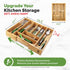 Silverware Tray for Drawer Organizer, Kitchen Cutlery Organizer with Expandable Adjustable Wooden Dividers (8-Slots)