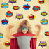 Blulu 30 Pieces Hero Themed Party Decorations, Fun Sign Cutouts for Celebrations