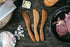 FAAY 7.5" Butter Spreaders, Eco-Friendly Teak Wood Condiment Knife Set of 4, Handy Peanut Jelly Spreaders