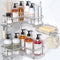 YASONIC Corner Shower Caddy Organizer, Self-Adhesive Rustproof Bath Shelves with Soap Holder