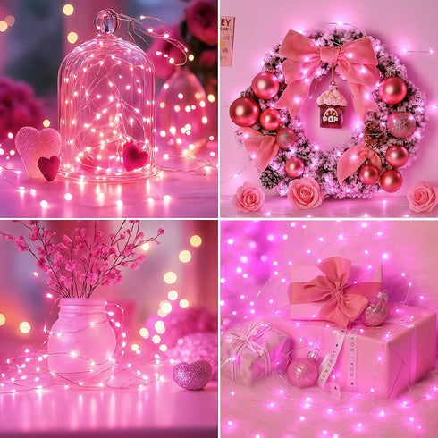 6 Pack 7ft 20 3 Fairy Lights Battery Operated - Led Twinkle Lights Modes, Bulk Mini String Light Waterproof for Mason