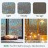 Beautysaid 3D Rainbow Prism Window Clings - Stained Glass Privacy Film, Heat Blocking, 17.5x78.7in (Brown)
