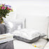 YOUR SMILE Pack of 2, New Luxury Series Silver Bling Decorative Glitzy Sequin & Comfy Satin Throw Pillow Cover