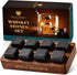 Whiskey Stones Gift Set by Royal Reserve - Artisan Crafted Reusable Chilling Rocks for Scotch and Bourbon Gifts