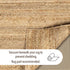 '-18x30 Inch Chardin home Hand Woven Natural Jute Braided Rug Oval | Vintage Boho Reversible Doormat for Entryway, Front