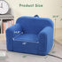MOMCAYWEX Kids Snuggly-Soft Sherpa Chair, Cuddly Toddler Foam Chair for Boys and Girls, Sky Blue