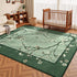 4x6 Area Rug for Living Room, Oriental Floral Birds Washable Rugs for Bedroom, Soft Low Pile Non Slip Carpet for Dining