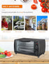 Commercial Chef 10 Liter Mechanical Toaster Oven, 4 Slice
