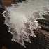 Lace 65" Table Runner, Dresser Scarf, Neutral Earth Tones, European Lace