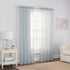 Pairs to Go Victoria Voile Modern Sheer Rod Pocket Window Curtains for Living Room (2 Panels), Grey