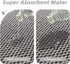 Light Grey Bathroom Toilet Rug, Chenille Non Slip Absorbent Bath Mat, Washable U Shape Contour Bath Rug 20*24"