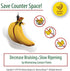 Banana Bungee The Original Banana Hanger, Under Cabinet Banana Hook & Holder Stand Alternative, Made in USA